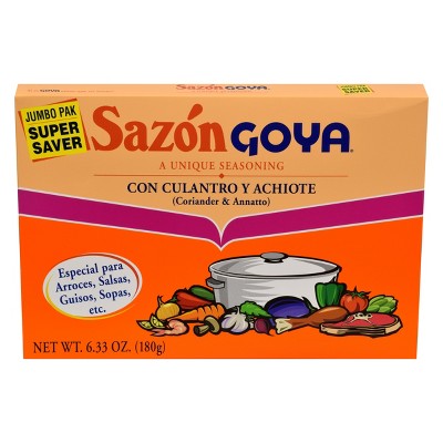 Sazon Goya Unique Seasoning with Coriander & Annatto - 6.33oz