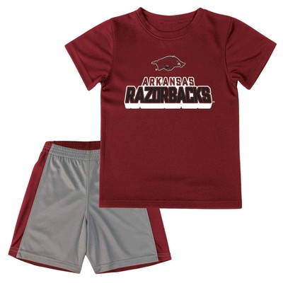 NCAA Arkansas Razorbacks Toddler Boys' T-Shirt and Shorts Set