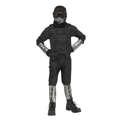 Halloween Express Kids' Gaming Fighter Halloween Costume - Size 5-6 - Black