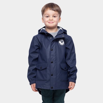Rokka&Rolla Boys' and Toddlers' Waterproof Rain Coats Rubberized Jackets