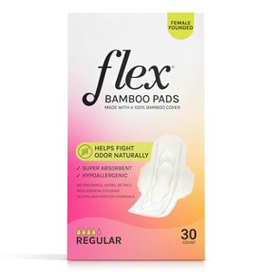 Flex Bamboo Regular Ultra Thin Pads - 30ct - 1 of 4
