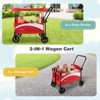 Infans 2-Seat Stroller Wagon Folding Baby Stroller w/ Adjustable Canopy & Handles Red - 4 of 4