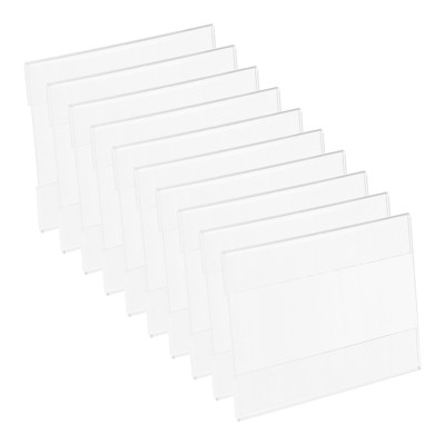 Unique Bargains Office Store Display Frame Adhesive Wall Mount Acrylic Sign Holder 12 Pcs