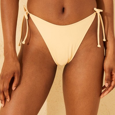 Women's Low-Rise Ultra High Leg Extra Cheeky Side-Tie Bikini Bottom - Wild Fable™