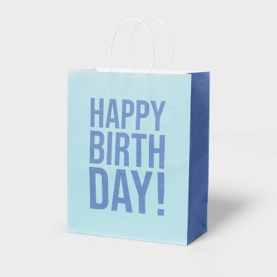 Large Blue Happy Birthday Gift Bag - Spritz™