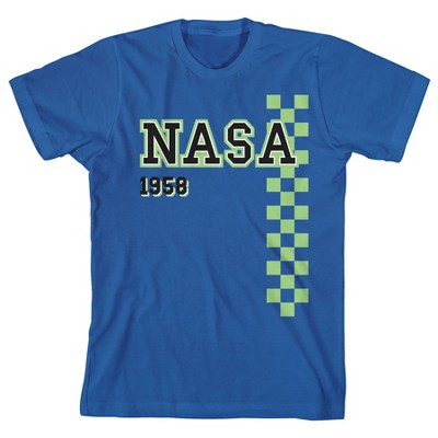 NASA Space Program Founded 1958 Youth Boys Blue Graphic T-Shirt