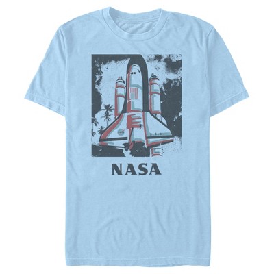 Men's NASA Color Pop Launch Edgy Palm Tree T-Shirt