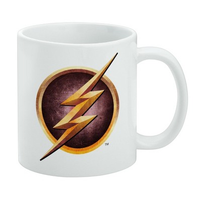 The Flash TV Series Logo Ceramic Coffee Mug  Novelty Gift Mugs for Coffee  Tea and Hot Drinks  11oz  White