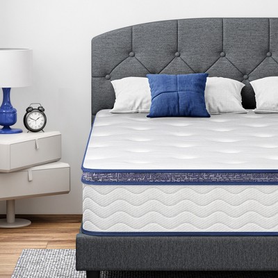 CSBDHome 10 Inch Hybrid Queen in a Box with Gel Memory Foam, Strong Edge Support