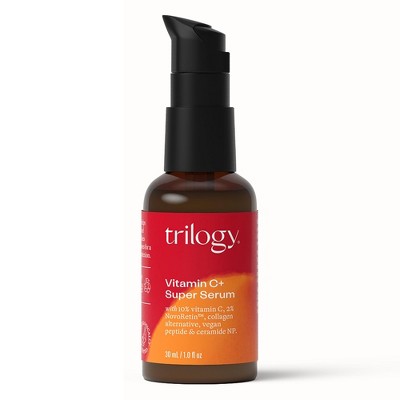 Trilogy Vitamin C+ Super Serum 1oz -Brighten Tighten Smooth 8 Actives Anti-Aging