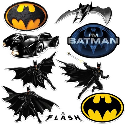 The Flash 2023 Batman Vinyl Large Deluxe Stickers Variety Pack of 9