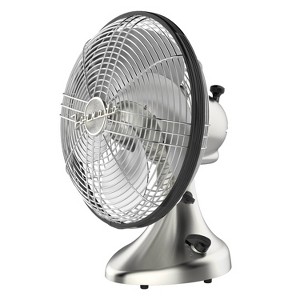 Vornado Silver Swan Oscillating Metal Fan Silver: Quiet Electric Room Fan, 3 Speeds, Adjustable Tilt, 100-300 sq. ft. - 1 of 4