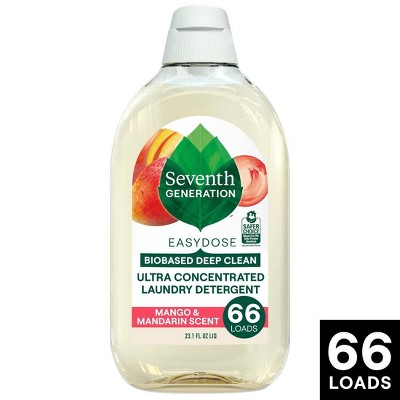 Seventh Generation EasyDose Liquid Laundry Detergent - Mango & Mandarin - 23.1oz