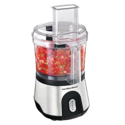 Hamilton Beach 10 Cup Food Processor- Stainless 70760: Black, 500W, 2 Speeds, Shredder & Chopper, Dishwasher-Safe Parts
