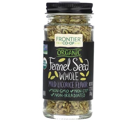 Frontier Co-op, Organic Fennel Seed, Whole, 1.27 oz