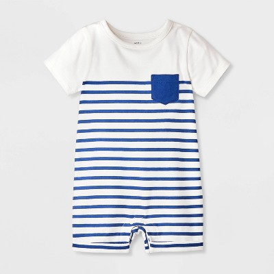 Baby Boys' Pocket Short Sleeve Romper - Cat & Jack™