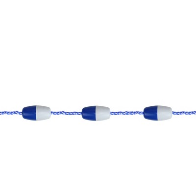 Pool Central 23' Blue and White Swimming Pool Divider and Safety Rope Line with Floats