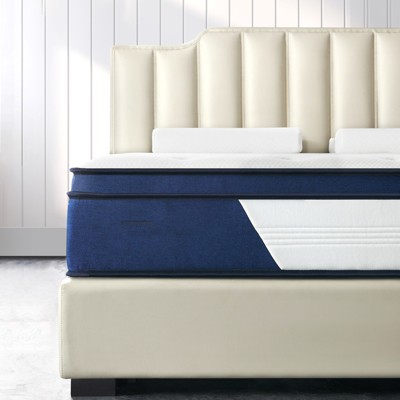 Wuleitex 12 Inches Individual Pocket Coils Hybrid Mattress with Premium Memory Foam & Medium Plush Feeling