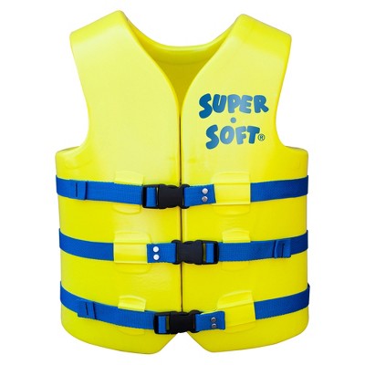 TRC Recreation Super Soft Vinyl Coated Foam USCG Approved Type III PFD Adult Water Safety Life Jacket Swim Vest