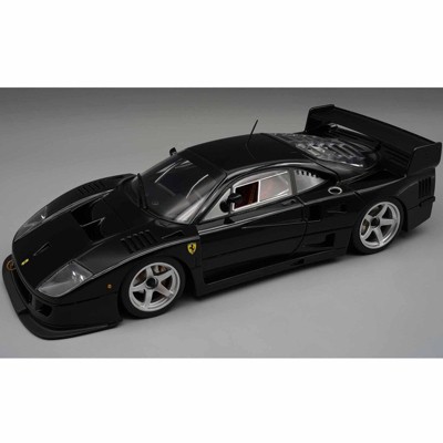 Ferrari F40 LM Black with Silver 5 Spoke Rims "Press Version" (1996) Limited Edition to 40 pieces 1/18 Model Car by Tecnomodel