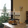 Vintiquewise Nine Branch Electric Chabad Judaica Menorah with LED Candle Design Candlestick - 2 of 4