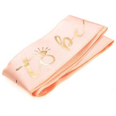 JuzToys Pink And Gold Bachelorette Party Bride Sash