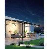12' x 14' Lean to Gazebo, Hardtop Wall Pergola with Polycarbonate Roof, Aluminum Frame Mounted Gazebo for Lawn Patio Deck Yard and Party - 2 of 4