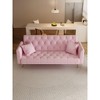 NicBex Convertible Loveseat Sofa Modern 2-Seat Upholstered Velvet Sofa Couch Adjustable Sofa Bed for Bedroom,Living Room,Office - 4 of 4
