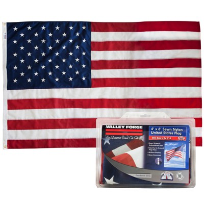 Valley Forge American Flag 48 in. H X 72 in. W Model No. US4PN