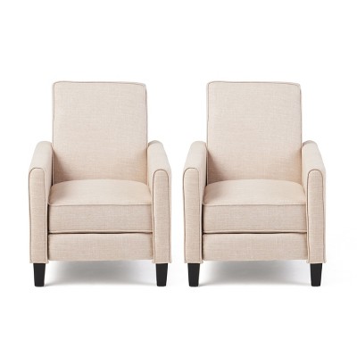 Christopher Knight Home Darvis Contemporary Upholstered Pushback Recliners (Set of 2)