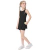Girls Silt Tennis Dress with Built-in Shorts Girls Athletic Dress Sleeveless A Line Tennis Dress Pleated Girls Golf Dress - 4 of 4
