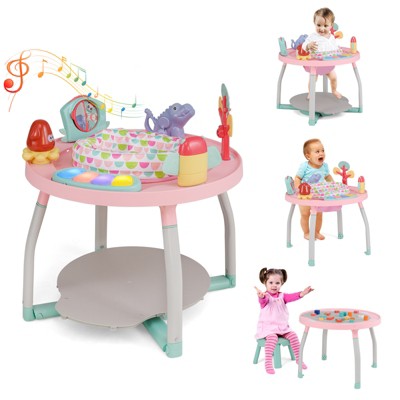 Infans 5-in-1 Baby Activity Center with Rotating Seat Removable Toys Lights & Music