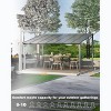 12' x 14' Lean to Gazebo, Hardtop Wall Pergola with Polycarbonate Roof, Aluminum Frame Mounted Gazebo for Lawn Patio Deck Yard and Party - 3 of 4