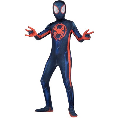 HalloweenCostumes.com Classic Spider-Man Miles Morales Kid's Zentai Costume | Marvel Costumes