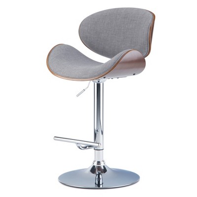 Avondale Bentwood Adjustable Height Gas Lift Barstool - WyndenHall