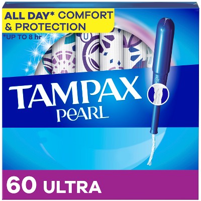 Tampax Pearl Ultra Absorbency with LeakGuard Braid Tampons - Unscented