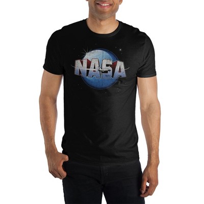NASA Space Shuttle Program Men's Black T-Shirt Tee Shirt