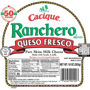 Cacique Ranchero Queso Fresco Cheese - 10oz - 1 of 4