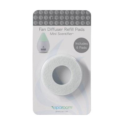 Mini Scentifier Refill Pads 6pk - SpaRoom: Polyester Cotton Diffuser Filters, Therapy Device Accessories
