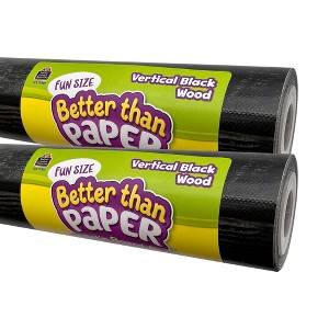 Teacher Created Resources® Fun Size Better Than Paper Bulletin Board Roll Vertical Black Wood, Pack of 2 - 1 of 3