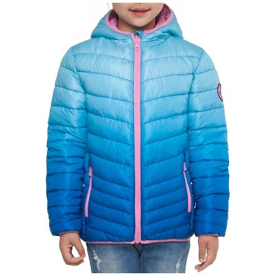 Rokka&Rolla Girls' Reversible Light Puffer Jacket Coat