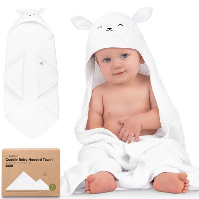 KeaBabies Cuddle Baby Hooded Towel, Organic Baby Bath Towel, Hooded Baby Towels, Baby Beach Towel for Newborn, Kids