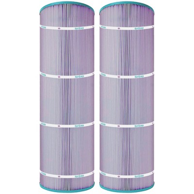 Hurricane 2 Pack HF8413-01P Platinum Purple Pool Filter Cartridge Replacement for PWWPC125B, Unicel C-8413, Filbur FC-2575, Waterway Proclear 125