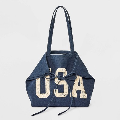 Americana USA Canvas Tote Bag - Wild Fable™ Blue
