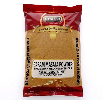 HEMANI Garam Masala 8 Spice Blend - 200g (7.1 OZ) All Natural - Supreme Quality - Gluten Free Ingredients - No Salt - No Color - NON-GMO - Vegan