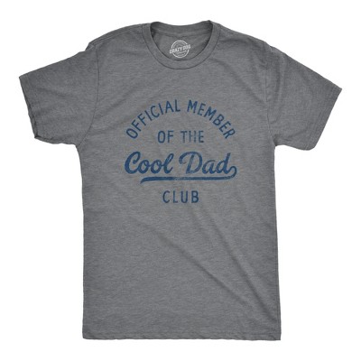 Mens Official Member Of The Cool Dad Club T Shirt Funny Fathers Day Gift Tee For Guys - Crazy Dog Men's T Shirt