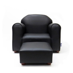 Keet Premium Children's Chair, Heavy Duty Faux Leather with Ottoman - 1 of 4