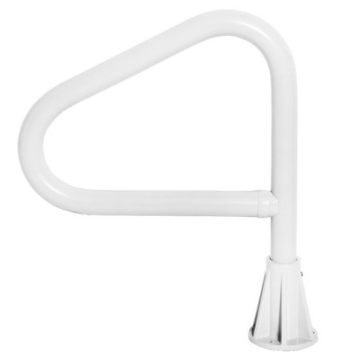 Saftron Polymer Spa Floor Rail Single Post for In-ground Spas White with Lift and Turn Base