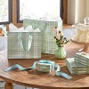 Ribbed Milk Glass Bud/Bouquet Vase Mint Green - Hearth & Hand™ with Magnolia - 2 of 4