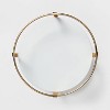 10" x 5.7" Round Metal Countertop Turntable Brass - Brightroom™: Bathroom Organizer Tray, Iron, Spot Clean - 3 of 4